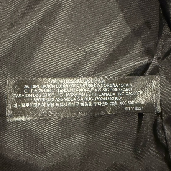 50% off! Massimo Dutti 100% leather bomber jacket - Picture 3 of 6